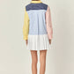 English Factory - Pinstripes & Pleats Dress