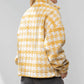Easel - Printed Faux Fur Zip Up Jacket