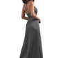 Belsoie - Tiffany Chiffon Long Bridesmaid Dress with V-neckline