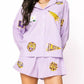 Queen Of Sparkles - Licensed Lsu Mini Icon Striped Button Down Top