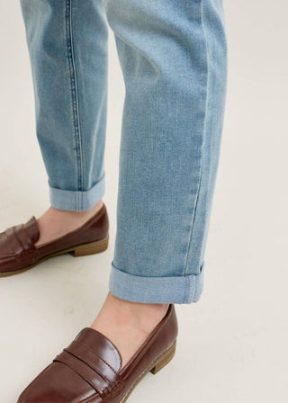 Judy Blue - Calça jeans boyfriend com punho em V