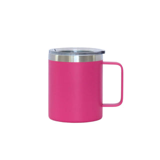 Creative Gifts International - Caneca de viagem de aço inoxidável com alça