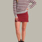 525 America - Brooke Crew Neck Textured Stripe Pullover Sweater