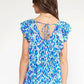 Entro - Lexie Ruffle Sleeves Top