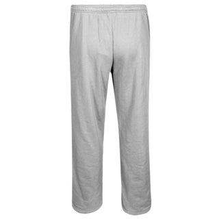 Calça de moletom esportiva masculina Adidas Fleece cinza mesclado