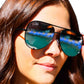 Julia Rose - Kay High Quality Unisex Aviator Sunglasses