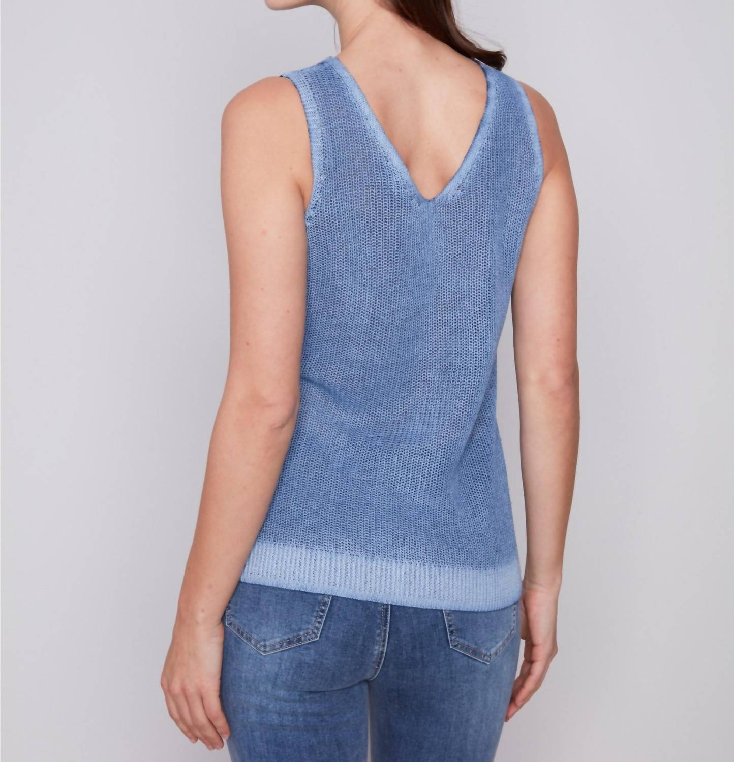 Charlie B - Cold-dye V-neck Knit Camisoles