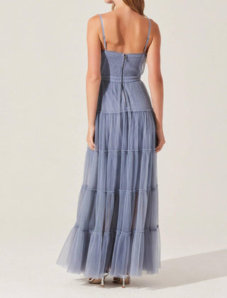 Astr - Mireya Bustier Tulle Maxi Dress