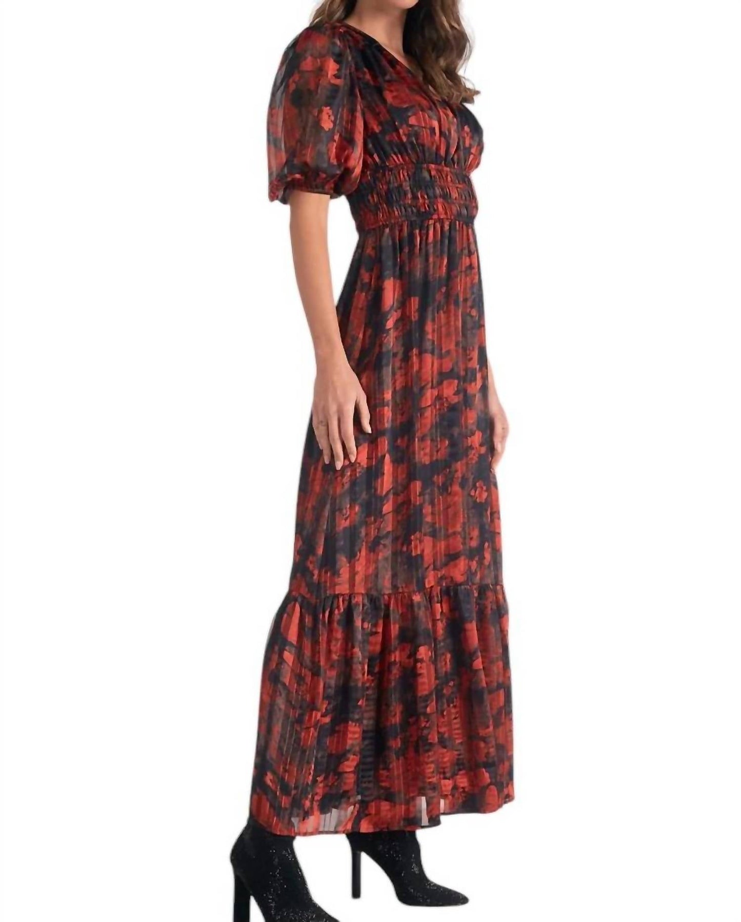 Elan - Elaine Floral Dress