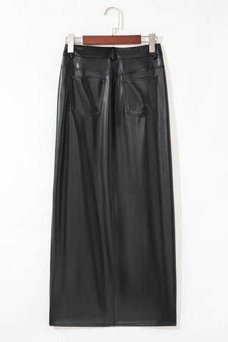 Dear Lover - Faux Leather Skirt