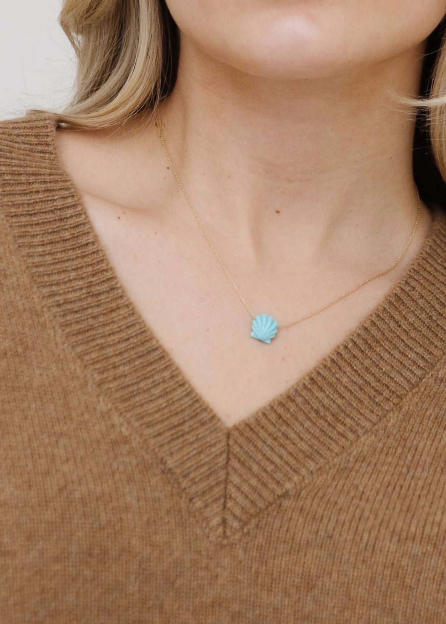 Aliita - Women's Concha Turquoise Necklace