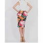 42Pops - Botanical Bliss Peplum Midi Skirt