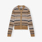 Ganni - Soft Wool Stripe Cardigan