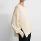 Theory - WOMEN'S COTTON CHAINETTE CHUNKY SLIT SWEATER