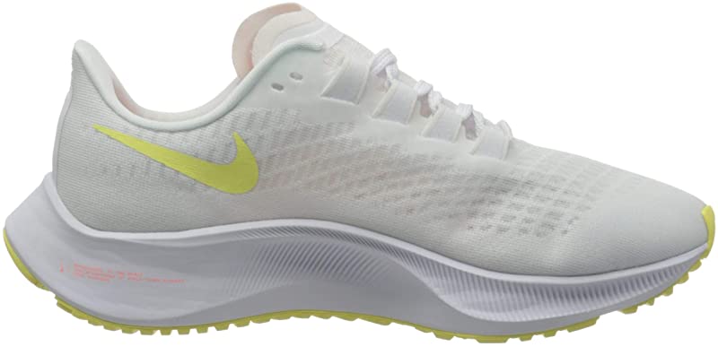 Tênis de corrida Nike Air Zoom Pegasus 37 feminino, branco/zitron/manga