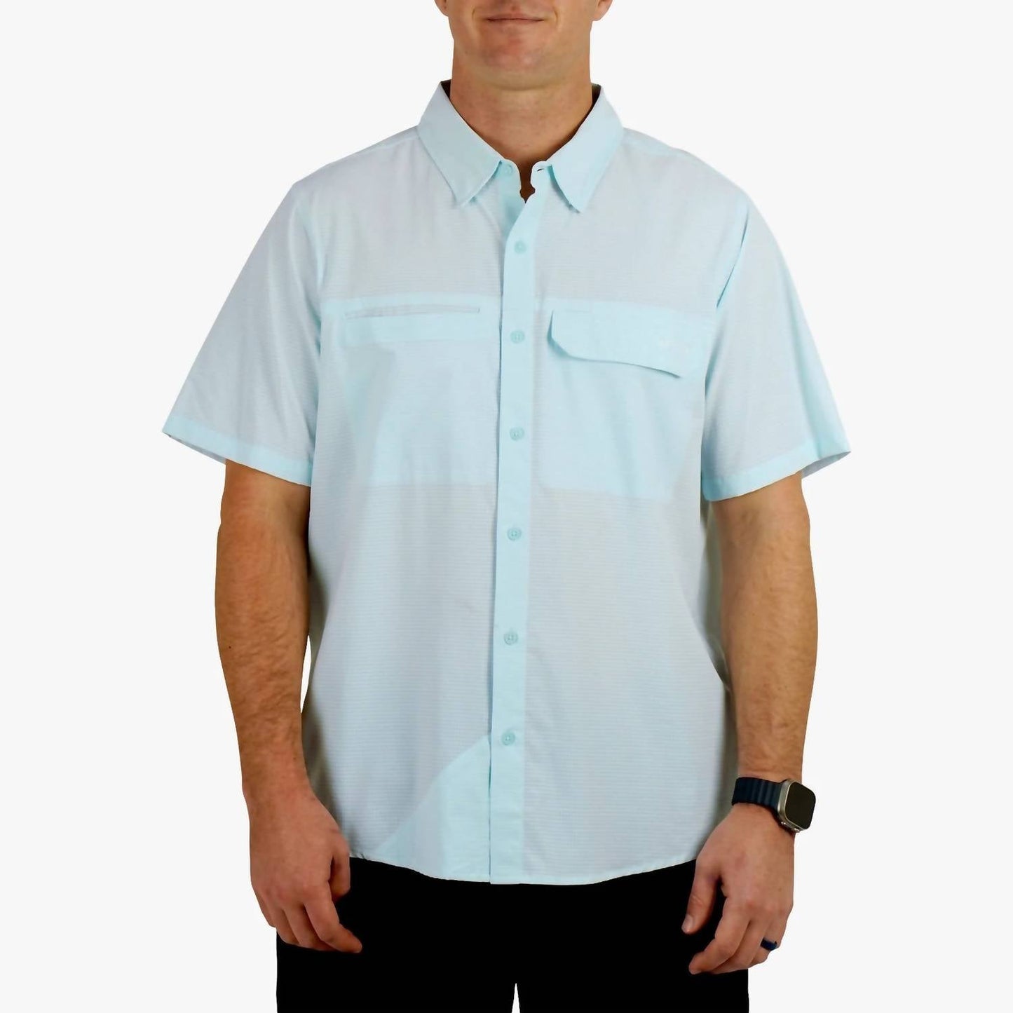 Aftco - Air-o Mesh Short Sleeve Button Down Shirt