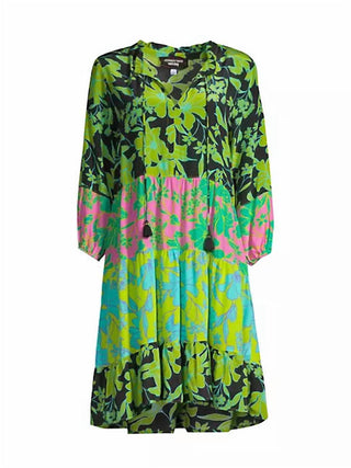 Johnny Was - Vestido curto Miramar em camadas