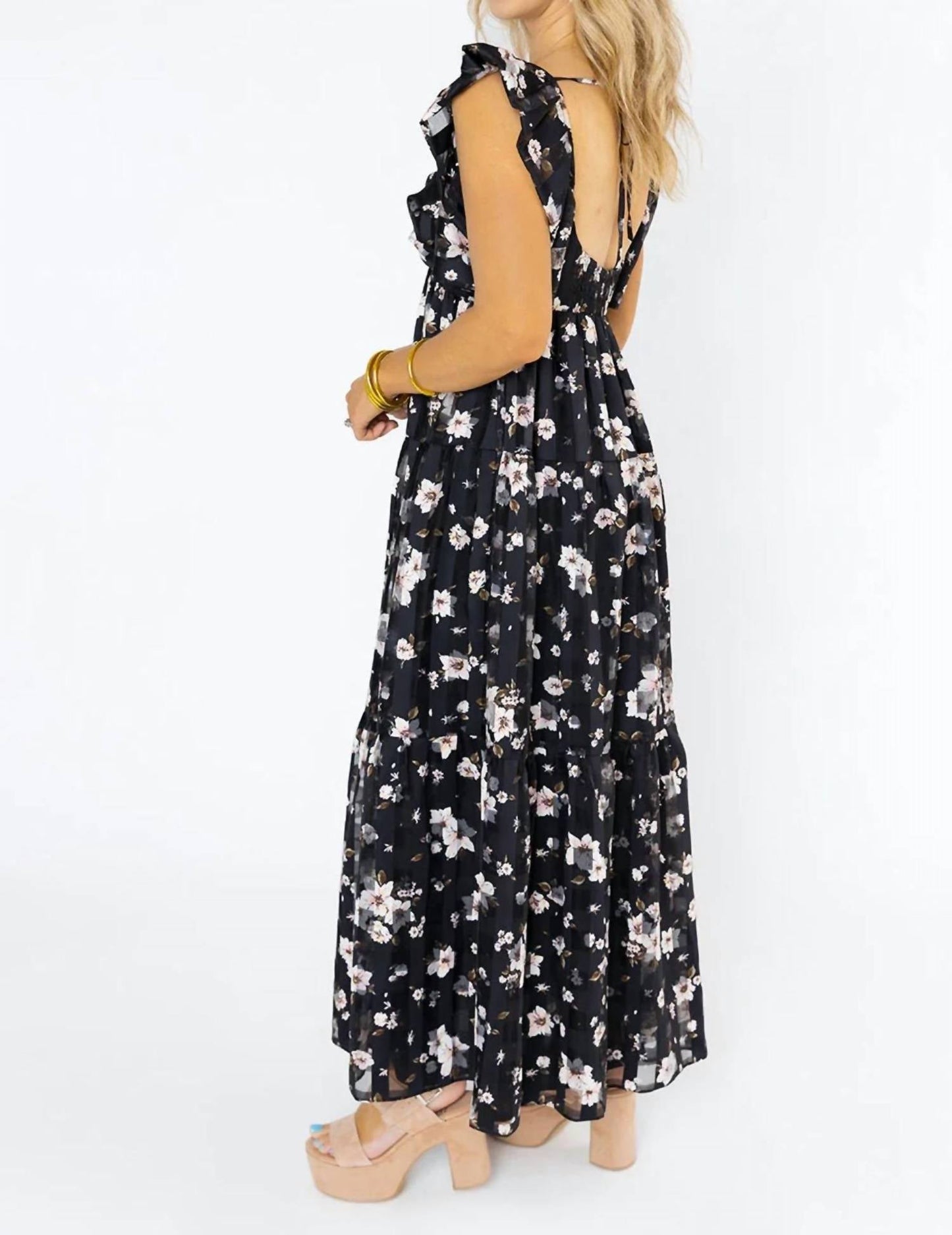 Buddylove - Vestido longo Lilly com cesta de flores