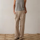 Donni. - Chino Drawstring Crop Pant