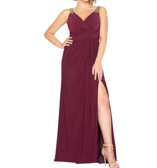 Mac Duggal - Vestido de baile sem mangas em jersey com inspiração grega - Plus