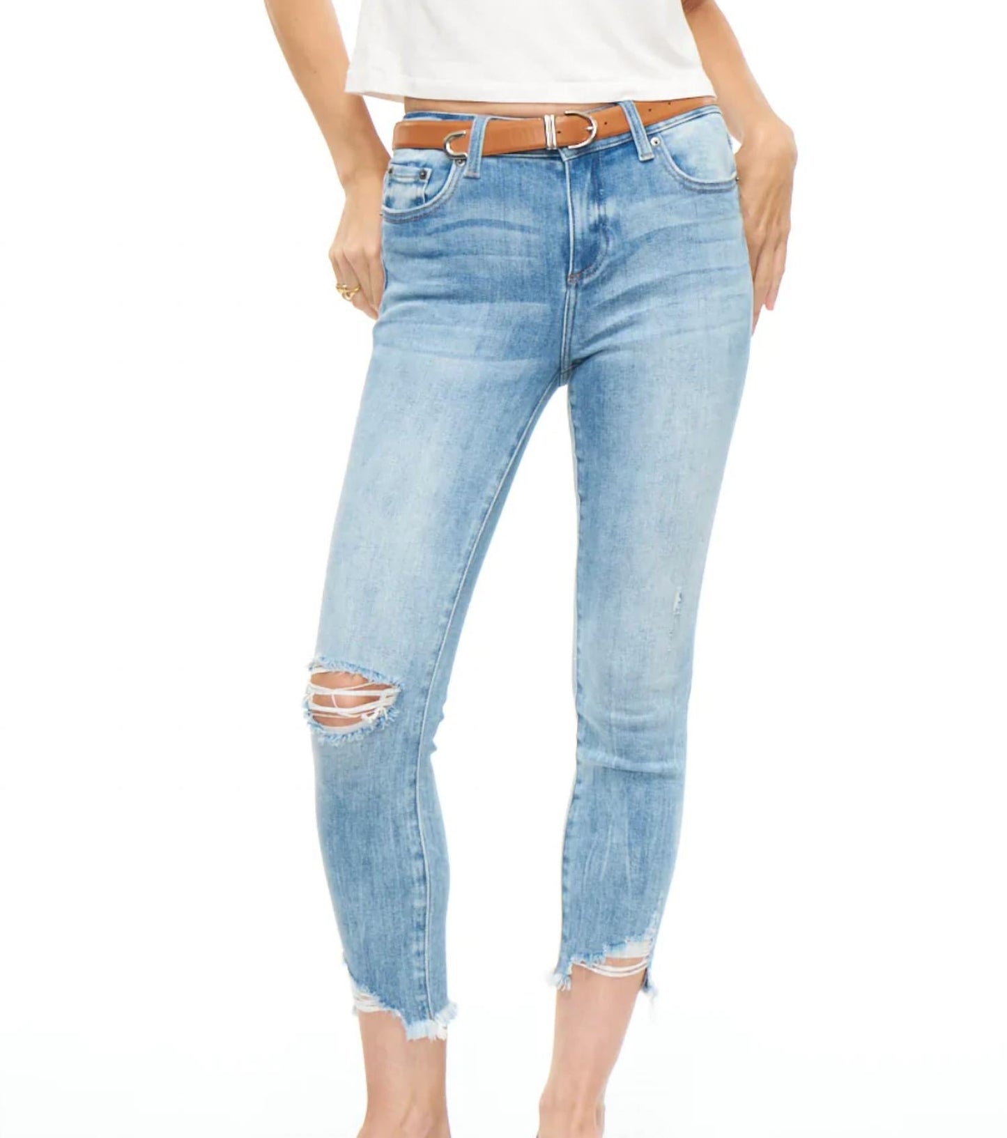 Pistola - AUDREY MID RISE SKINNY CROP