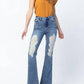 Judy Blue - Retro Destroyed Flare Jeans