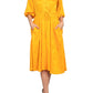 52Seven - Split Neck Balloon Sleeve Jacquard Dress