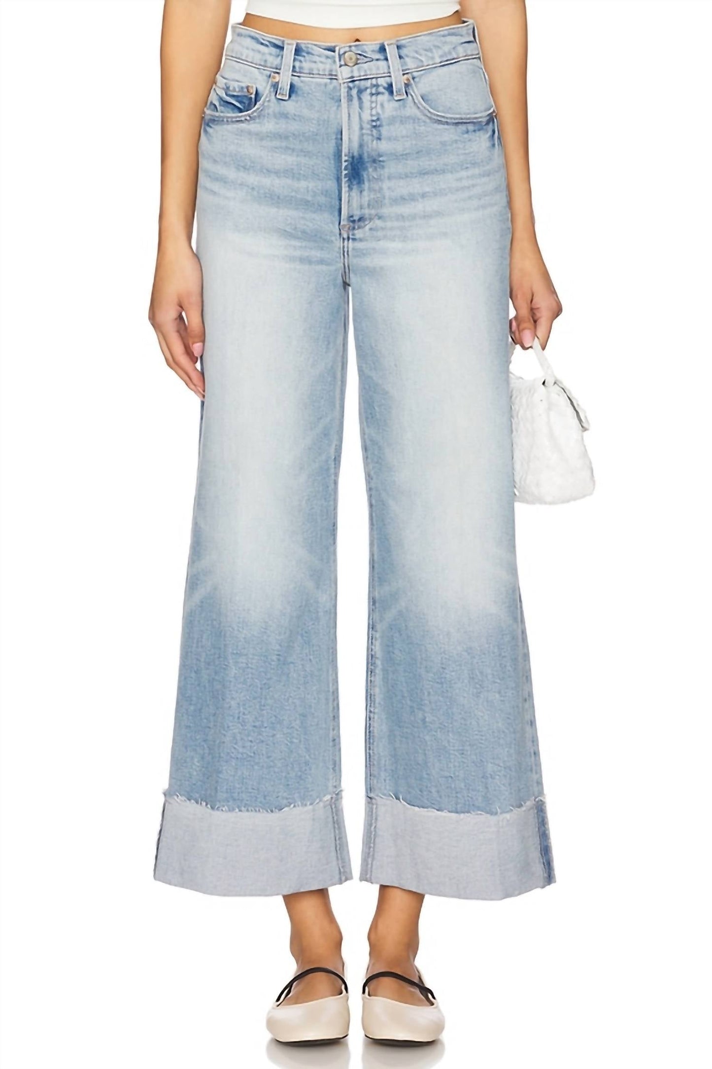 Pistola - Lana Crop Cuffed Wide Leg Jeans