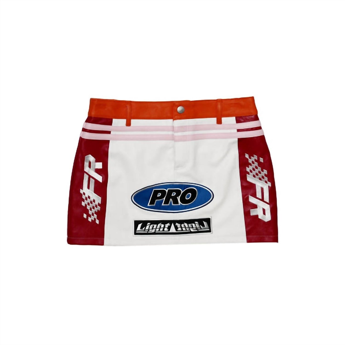 First Row - Fast Lane Leather Racing Skirt