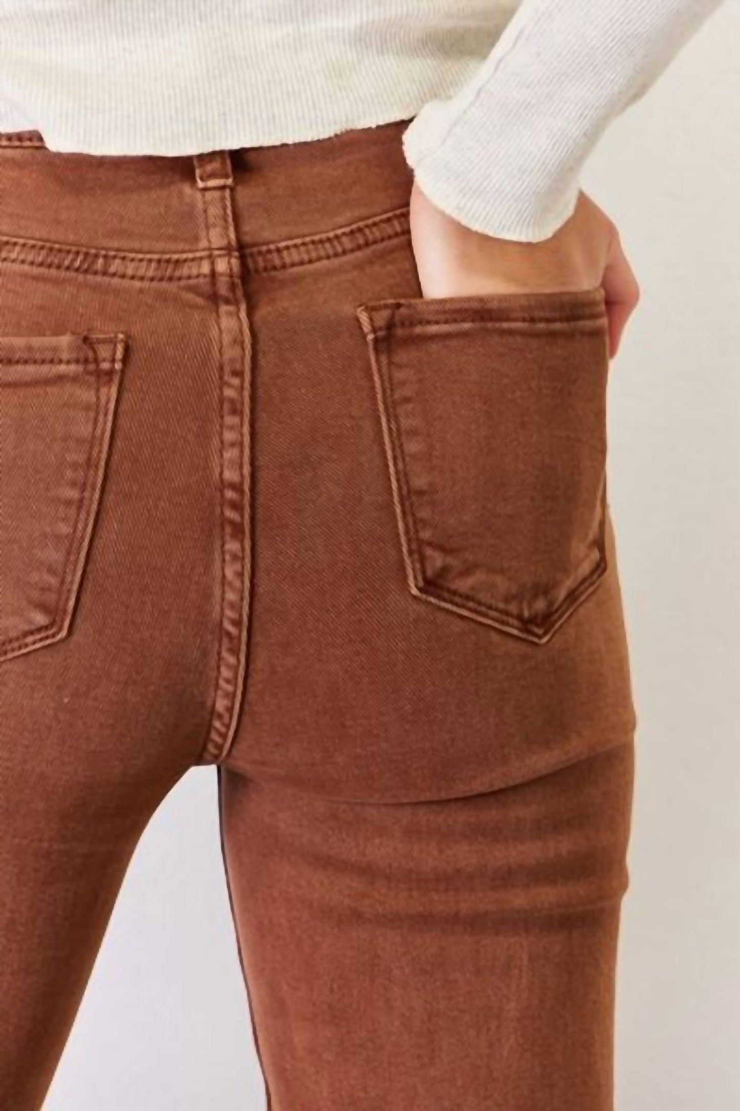 Risen - High Rise Tummy Control Straight Jeans