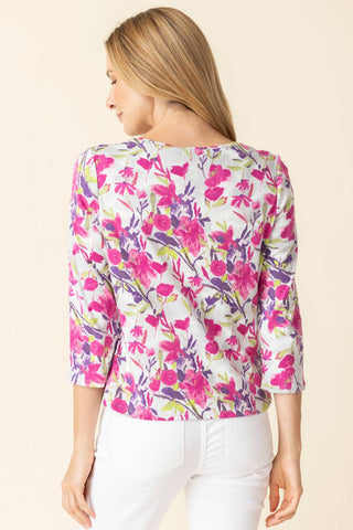 Habitat - Cozy Rib Floral Everyday Top
