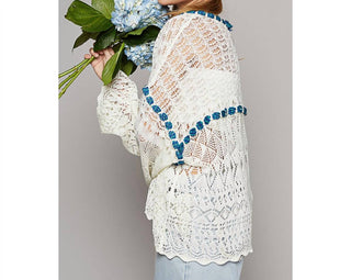 Pol - CARDIGAN COM ACABAMENTO DE CORDA