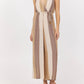 Vintage Havana - Stripe Metallic Jumpsuit