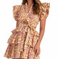 Elan - Ikat Print Wrap Dress