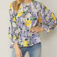 Entro - Floral Crochet Trim Blouse