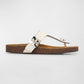 Tory Burch - Women's Mellow Croc Embossed Thong Sandals