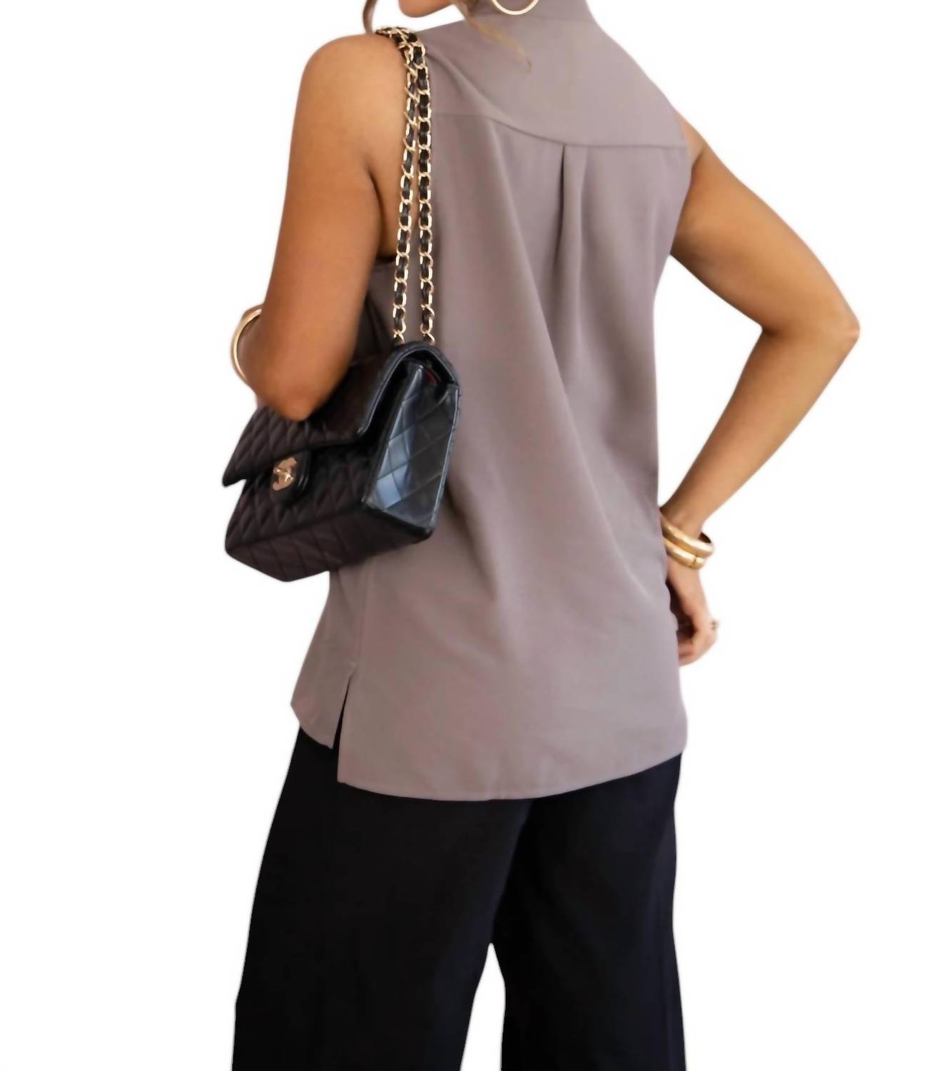 Spanx - Crepe Popover Blouse