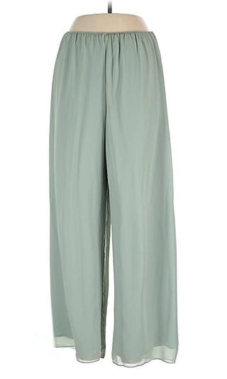 Alex Evenings - Women's Chiffon Straight Leg Pants