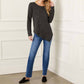 Karen Kane - Long Sleeve Metallic Asymmetric Top