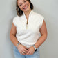 Varley - Sarah Half- Zip Sleeveless Sweater