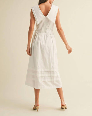 &amp;Merci - Vestido Midi American Honey com Gola Boneca