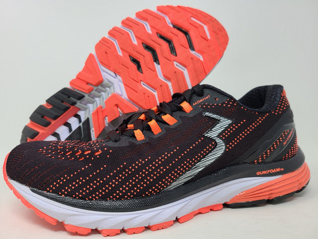 Tênis de corrida feminino 361 Degrees Strata 3 preto/Hazard tamanho 8 B(M) EUA