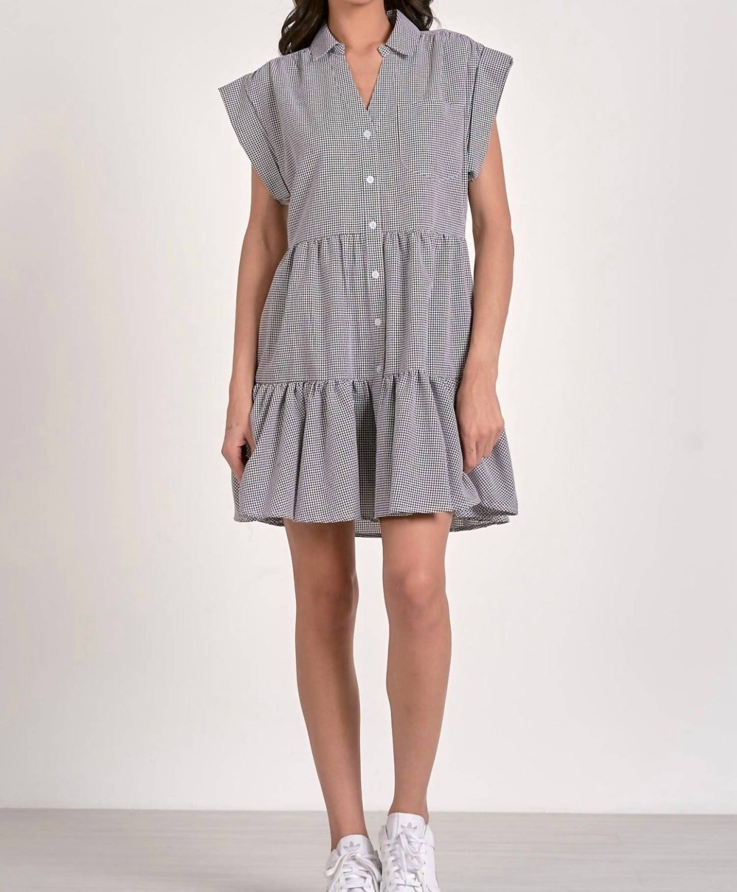 Elan - Wren Seersucker Mini Dress