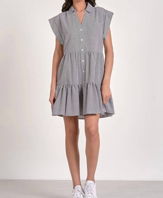 Elan - Vestido curto Wren Seersucker