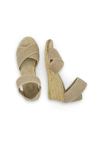 Charleston Shoe Co. - Sandália Cannon Wedge Feminina