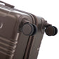 3 Piece ABS Spinner Wheel Luggage Set (Brown)