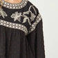 Entro - Embroidered Swiss Dot Blouse