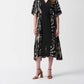 Joseph Ribkoff - Tropical Print Midi A-line Dress