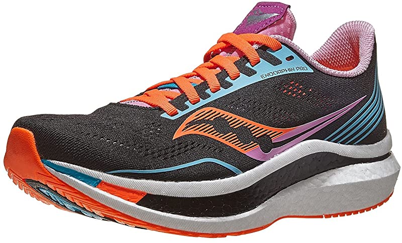 Tênis de corrida Saucony Endorphin Pro feminino, preto, tamanho 10 B(M) EUA
