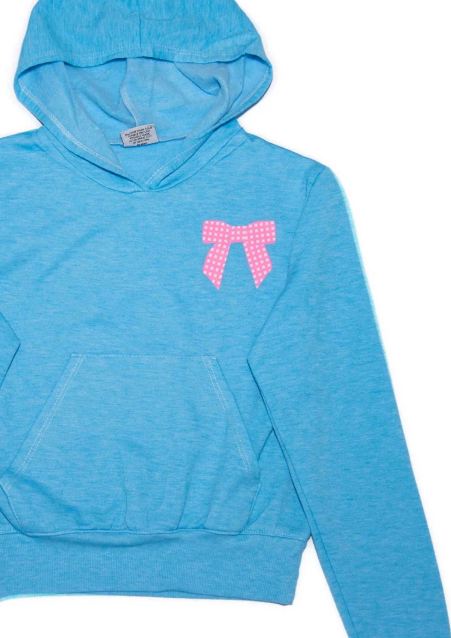 Firehouse - Girl's Pink Gingham Bow Hoodie